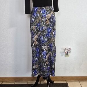 Vintage 90s Floral Maxi Skirt